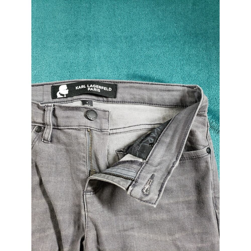 Karl Lagerfeld Women’s Skinny Jeans in Gray - Picture 5 of 13